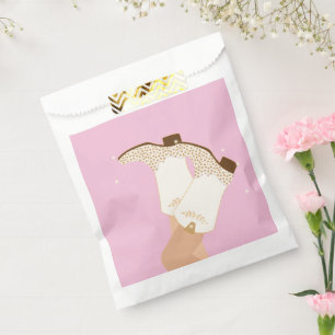 Bolsa De Papel Novia moderna Boots contra las moscas rosa