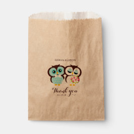 Bolsa De Papel Novia y búhos de Groom