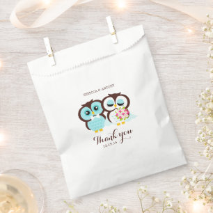 Bolsa De Papel Novia y búhos de Groom