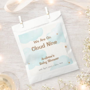 Bolsa De Papel Nube neutral de género Nueve estrellas Baby Shower