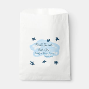 Bolsa De Papel Nubes azules parpadean Twinkle Little Star baby sh