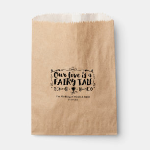 Bolsa De Papel NUESTRO AMOR ES UN CUENTO DE HADAS Favor de boda p