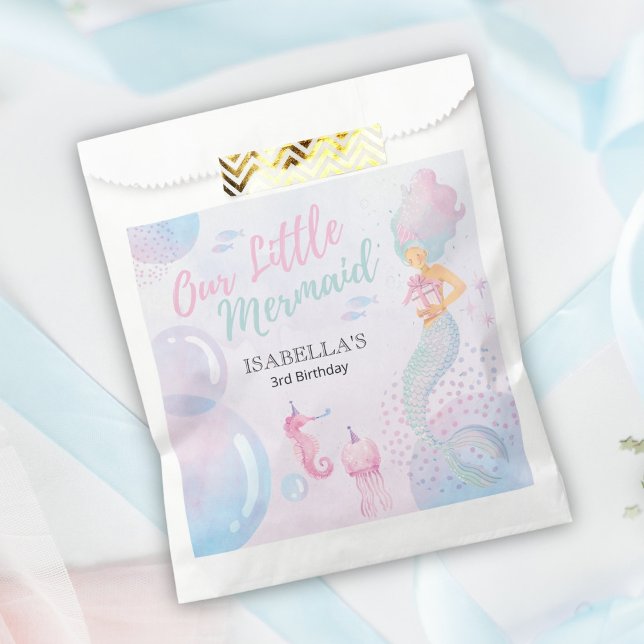 Bolsa De Papel Nuestro cumpleaños de la sirena (Subido por el creador)