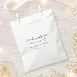Bolsa De Papel 'Nuestro Feliz Para Siempre Comienza' Boda Persona