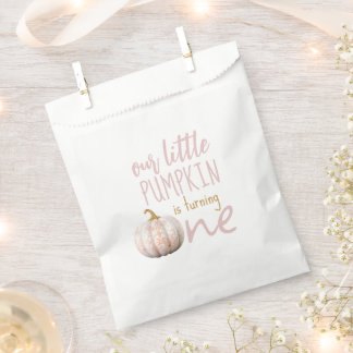 Bolsa De Papel Nuestro pequeño calabaza primer cumpleaños