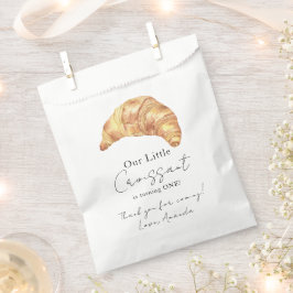Bolsa De Papel Nuestro pequeño croissant cumple 1 año Gracias