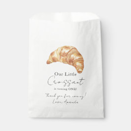 Bolsa De Papel Nuestro pequeño croissant cumple 1 año Gracias