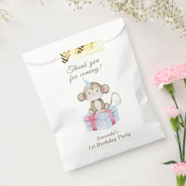 Bolsa De Papel Nuestro pequeño mono cumple un año Gracias