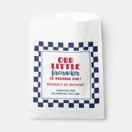 Bolsa De Papel Nuestro pequeño petardo cumple un cumpleaños