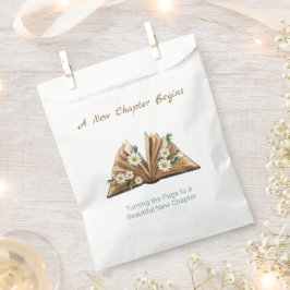 Bolsa De Papel Nuevo capítulo comienza a volver la página floral