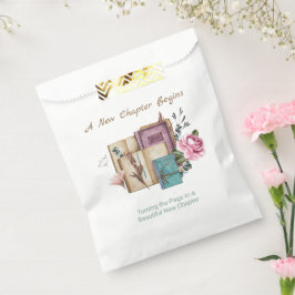 Bolsa De Papel Nuevo Capítulo Comienza Floral Nuevos Comienzos