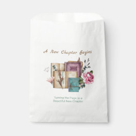 Bolsa De Papel Nuevo Capítulo Comienza Floral Nuevos Comienzos