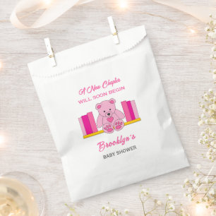 Bolsa De Papel Nuevo capítulo: libro de cuentos Baby Shower Pink 