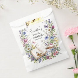Bolsa De Papel Nuevo Capítulo Libro Floral Mariposa Ducha de Novi