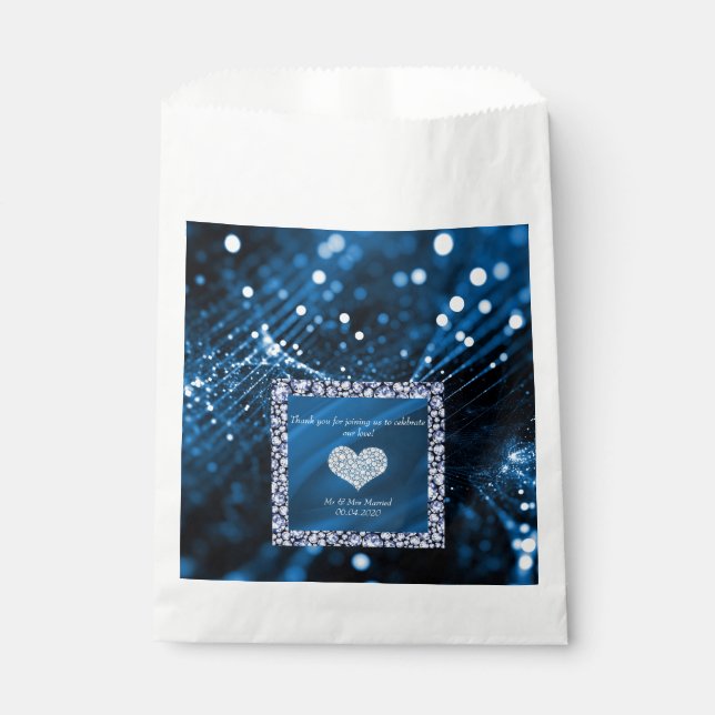 BOLSA DE PAPEL NUEVO DIAMANTE ROYAL SATIN FAVOR BAG (Anverso)