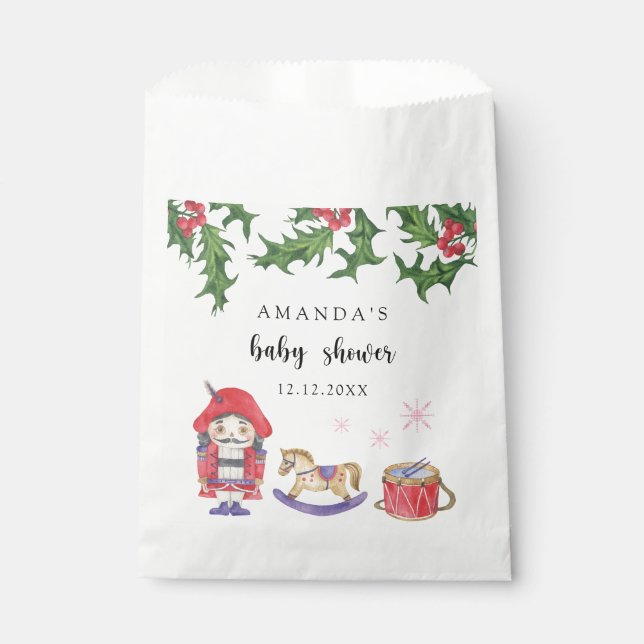 Bolsa De Papel Nutcracker Baby Shower (Anverso)