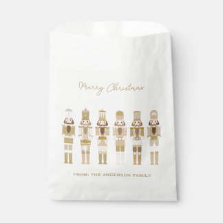 BOLSA DE PAPEL NUTCRACKER DE NAVIDADES DE ORO