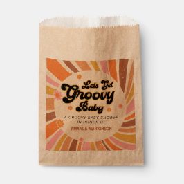 Bolsa De Papel Obtengamos Groovy Retro Baby Shower