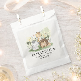 Bolsa De Papel Oh Baby Jungle Animals Baby Shower