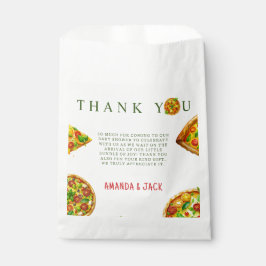 Bolsa De Papel Oh Baby Pizza Tomates Olivia Green Baby Shower