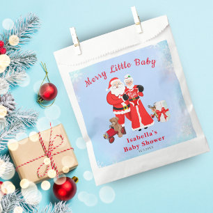 Bolsa De Papel Oh Baby Santa & Mrs Claus Baby Shower