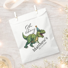 Bolsa De Papel ¡Oh, chico! Cute Dinosaur Baby Shower