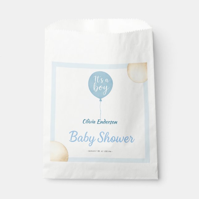 Bolsa De Papel ¡Oh chico! El bebé en globo debe (Anverso)