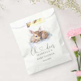 Bolsa De Papel Oh Deer Woodland Winter Baby Shower
