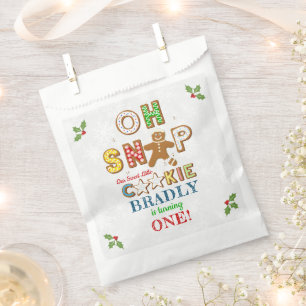 Bolsa De Papel ¡Oh Snap! Gingerbread Cookie Cualquier Cumpleaños 