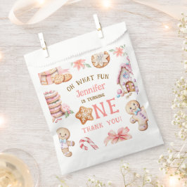 Bolsa De Papel Oh What Fun Gingerbread 1st Birthday