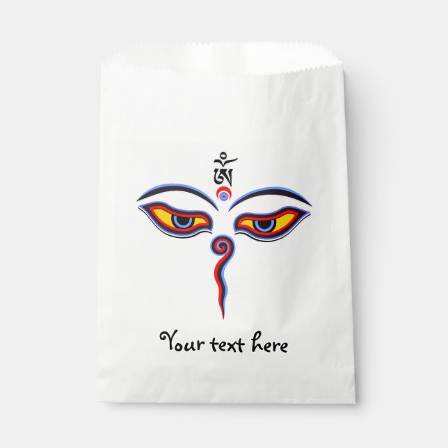 Bolsa De Papel Ojos de sabiduría de Buda - Ojos del templo de Bod (Anverso)