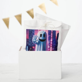 Bolsa De Papel Ola Fantasmagórica y Luces Urbanas
