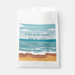 Bolsa De Papel Olas del océano azul