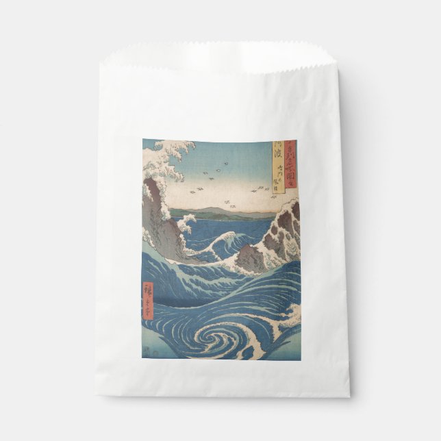 Bolsa De Papel Olas japonesas de arte de Naruto Whirlpool (Anverso)