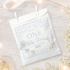 Bolsa De Papel ONE Silly Goose Blue 1st Birthday Party