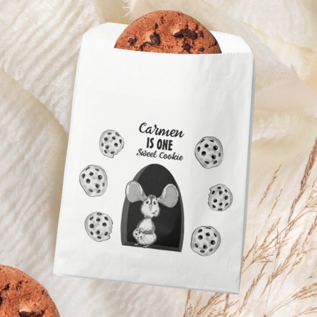 Bolsa De Papel One Sweet Cookie Mouse First Birthday (Subido por el creador)