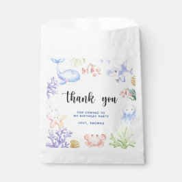 Bolsa De Papel Oneder The Sea Birthday Under Sea Gracias