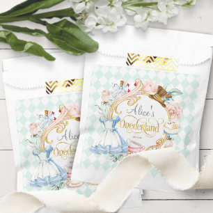 Bolsa De Papel Onederland, Mad hatter teaparty, bocadillos de cum