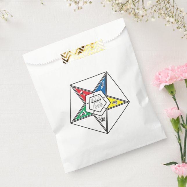 Bolsa De Papel Order of the Eastern Star Emblem (Sellado)