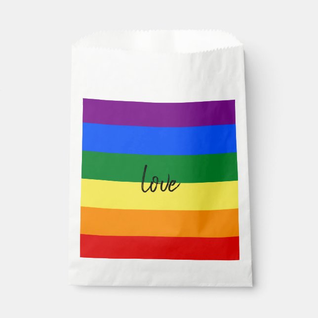 Bolsa De Papel Orgullo arcoiris (Anverso)