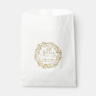 Bolsa De Papel Oro 50 años 50 aniversario Boda