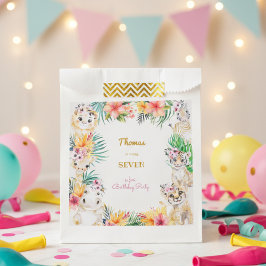 Bolsa De Papel Oro acuático cumpleaños de niños salvajes de safar