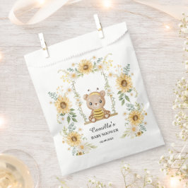 Bolsa De Papel Oso De Miel Cuidadoso Con Sunflower