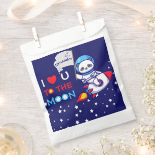 Bolsa De Papel Oso De Panda Cute Para Los Niños De Los Buques De 