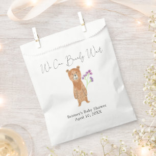 Bolsa De Papel Oso de peluche - apenas podemos esperar