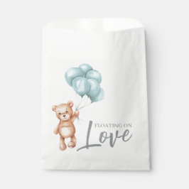 Bolsa De Papel Oso de peluche con globos