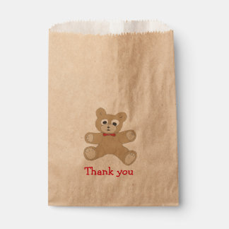 Bolsa De Papel Oso de peluche extravagante gracias