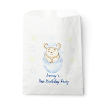 Oso de peluche personalizado para el primer cumple