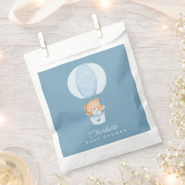 Bolsa De Papel Oso de peluche simple globo azul
