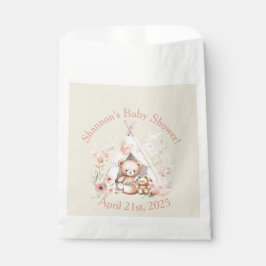 Bolsa De Papel Oso de peluche y conejito en Baby Shower de carpas